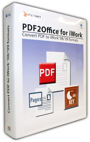 PDF to Numbers, PDF to Pages, PDF to Keynote, PDF