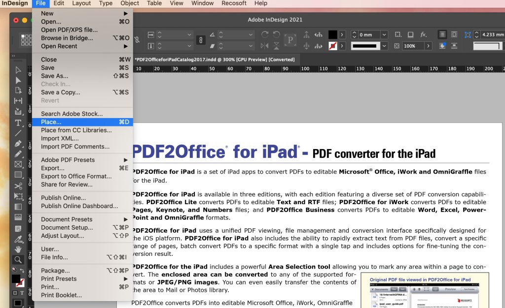 The Correct Way To Import And Convert PDF To InDesign convert-your-pdf-files-to-indesign