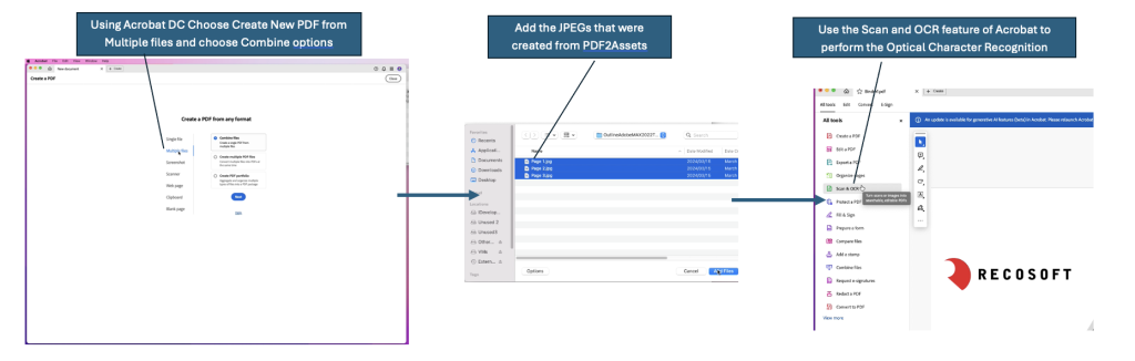 Use Acrobat DC to perform an OCR